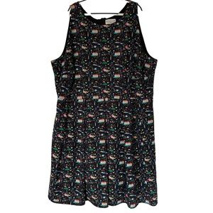 Rachel Antonoff Winnie Dress Narrative Print Size 24W
